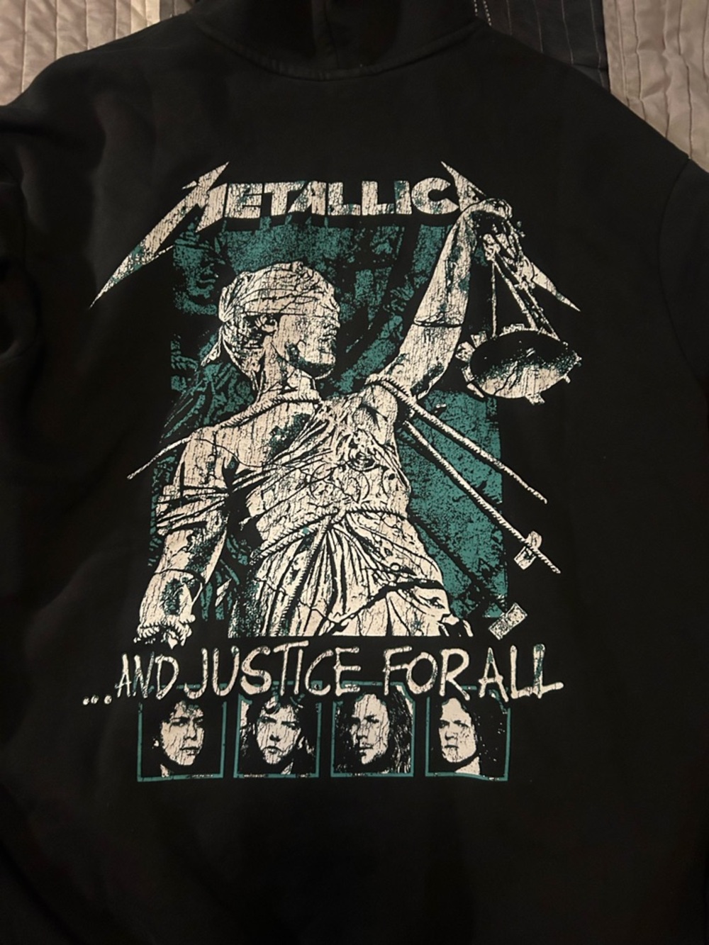 Metallica '...And Justice for All' Black Graphic Hoodie